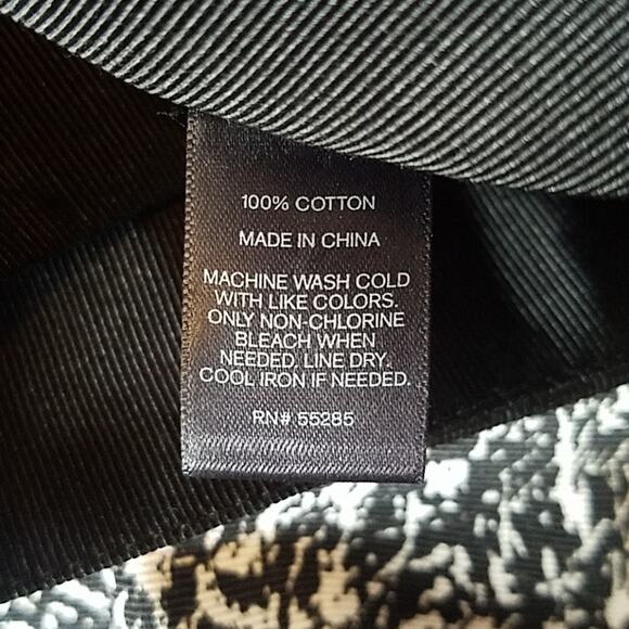 Express | Black & White A-line Mid-length Skirt - Picture 6 of 6